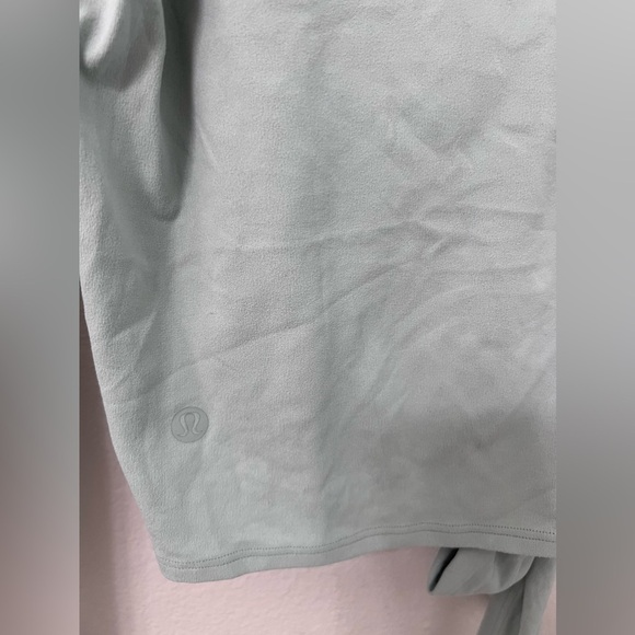 Lululemon Time to Restore Cropped‎ Tie Long Sleeve Shirt Preppy Athleisure - Picture 4 of 9